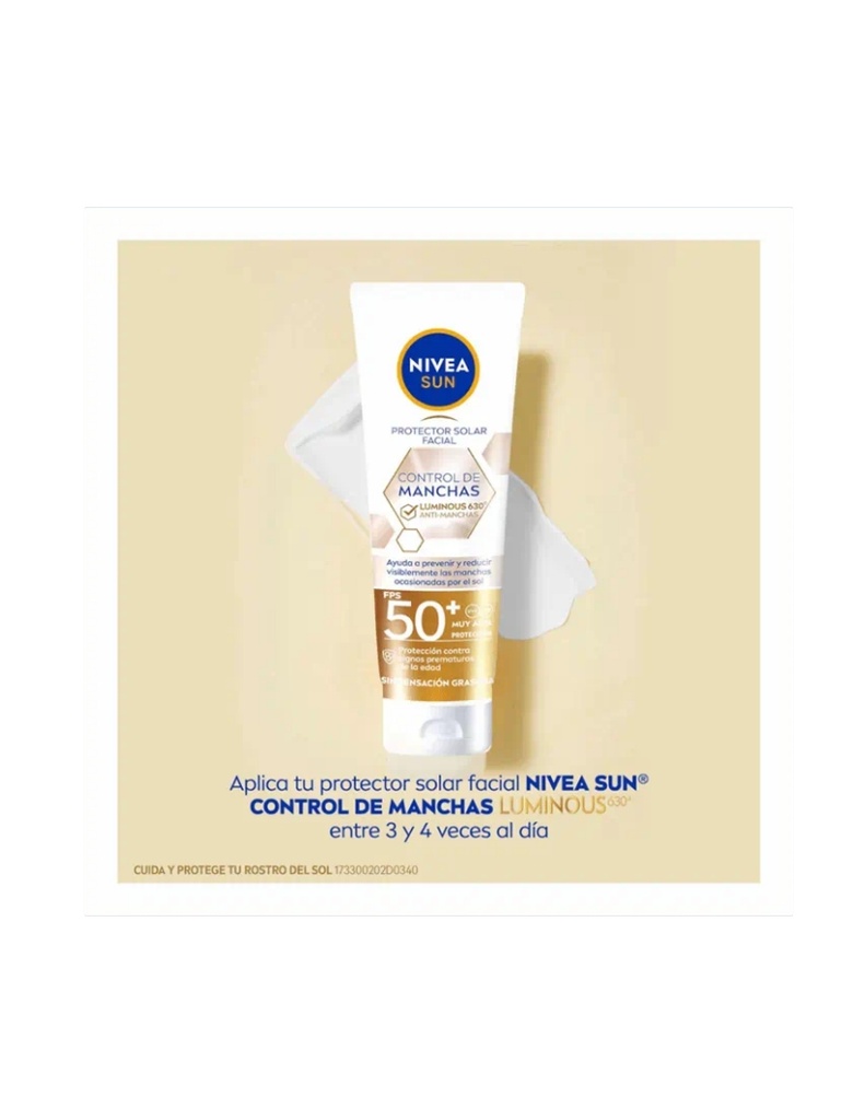 Nivea Control Manchas Luminous 630 Protector Solar Fps50+