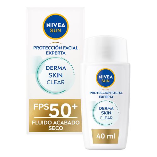 Nivea Protector Solar Derma Skin Clear Anti Imperfecciones Fps50+, 40ml