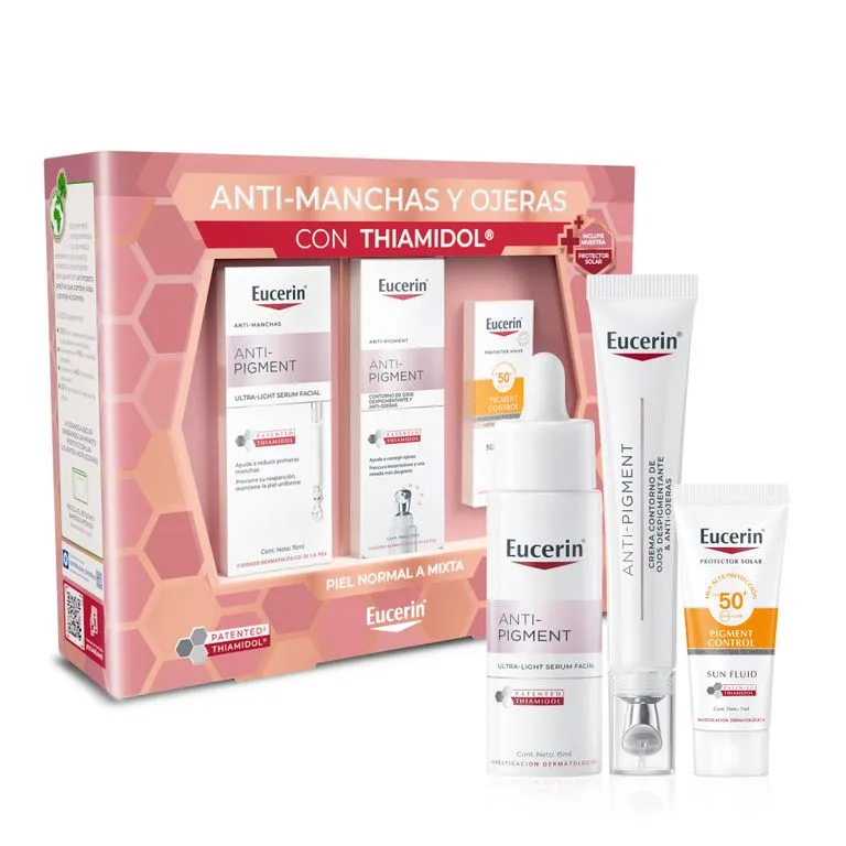 Pack Eucerin Antipigment Contorno ojos 15ml + Serum Ultra Light 30ml